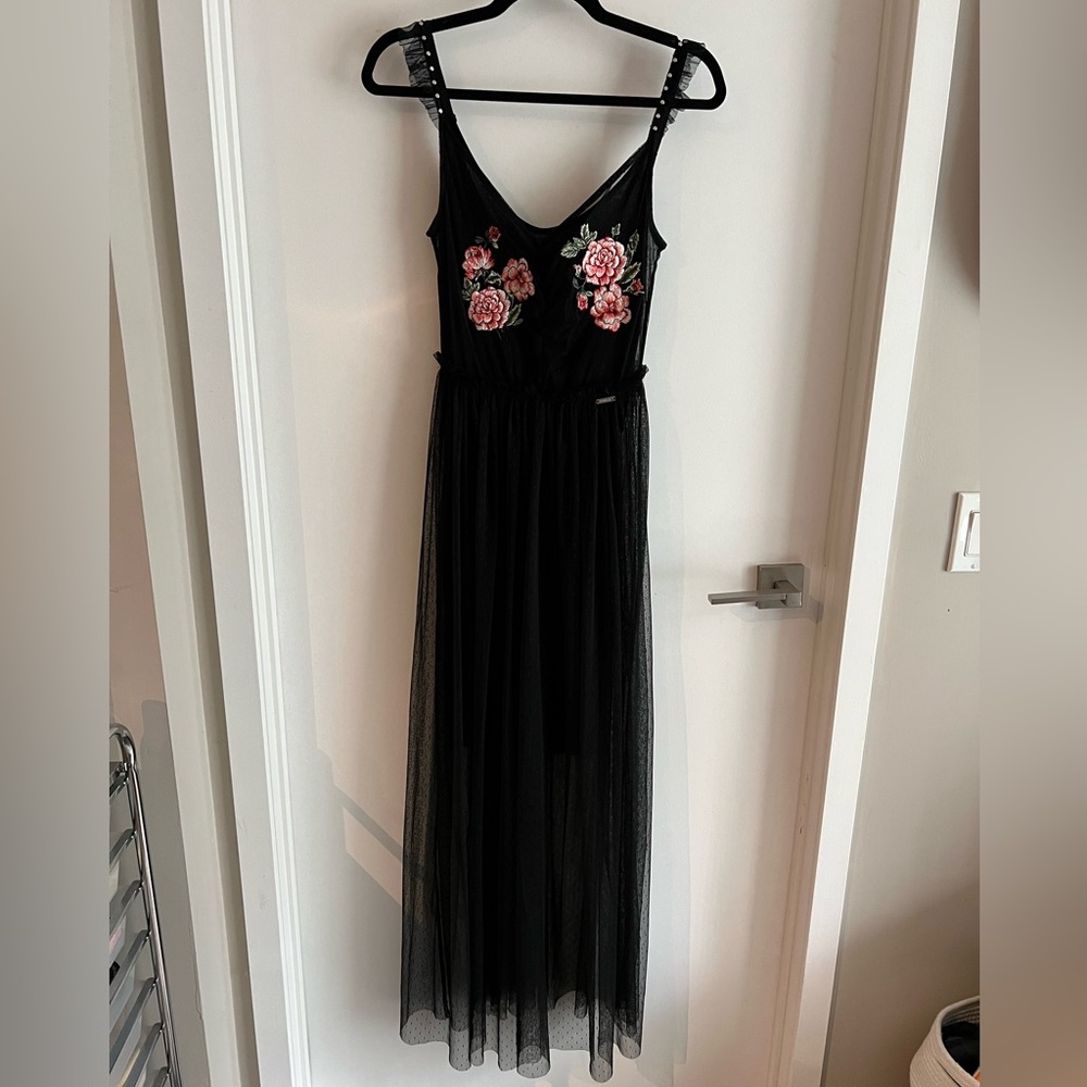 Guess Floral Embroidered Dress